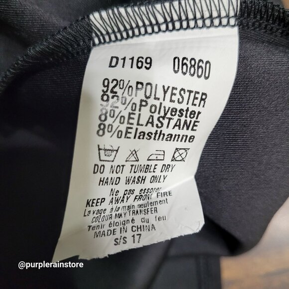 AX Paris Bodycon Dress Size 8 Crochet Lace Scuba Knit Stretch Dark Coquette NWT - Picture 6 of 10